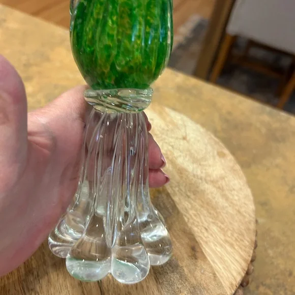 Hand Blown Murano Glass Cockatoo Heavy Art Figurine - Picture 5 of 15